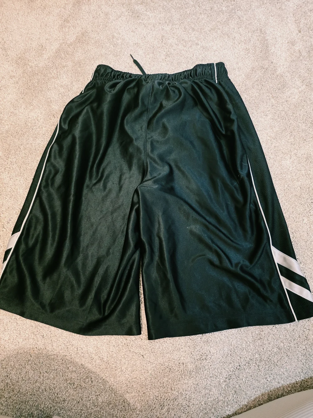 Nike Boy’s 10 Black Athletic Shorts with White Trim